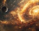 Image montrant une planète proche d'un trou noir. (Source de l'image : Kyraxys - Pixabay)