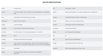 Caractéristiques de l'ordinateur de poche (Image source : Manjaro)