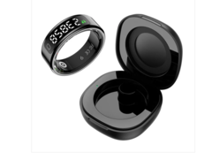 La bague intelligente Qring Titan Pro avec boîtier de chargement magnétique (Source : Qring)
