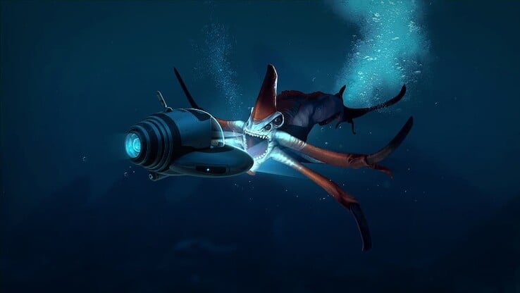 Le Léviathan Faucheur de Subnautica. (Source de l'image : Unknown Worlds)
