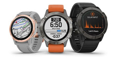 La série Garmin Fenix 6 a reçu deux versions bêta en autant de jours. (Image source : Garmin)