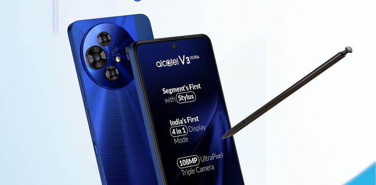 L'utilisation d'un stylet est possible. (Source de l'image : Alcatel)