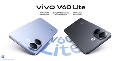 Le Vivo V60 Lite 4G est disponible en bleu et en noir (Source : Vivo)