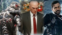 Les studios à l'origine de Crysis, Hitman et Just Cause sont les favoris des rumeurs d'acquisition par Microsoft. (Image source : Crytek/IO/Avalanche - édité)
