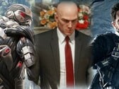 Les studios à l'origine de Crysis, Hitman et Just Cause sont les favoris des rumeurs d'acquisition par Microsoft. (Image source : Crytek/IO/Avalanche - édité)