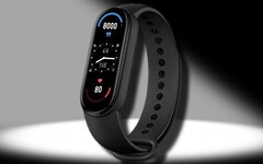 Le tracker d&#039;activité Mi Band 6 dispose désormais d&#039;un outil de lampe de poche très pratique. (Image source : Xiaomi/Blender - édité)