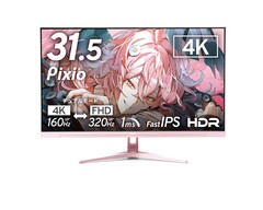 Le moniteur de jeu Pixio PX32UF 4K IPS est disponible en rose, bleu, noir et blanc. 