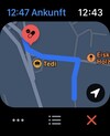 Navigation active à l'aide de l'application Maps
