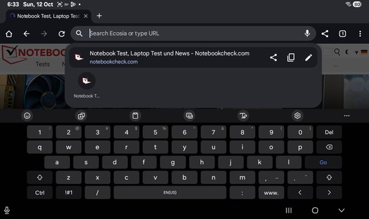 Paysage du clavier