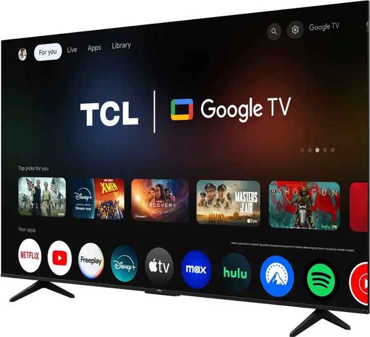 Le Google TV TCL 85" Q5K 4K QLED. (Source de l'image : TCL)