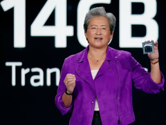 Lisa Su, PDG d'AMD, présentant l'APU MI300 (Image Source : AMD)
