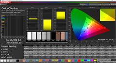 CalMAN ColorChecker calibré