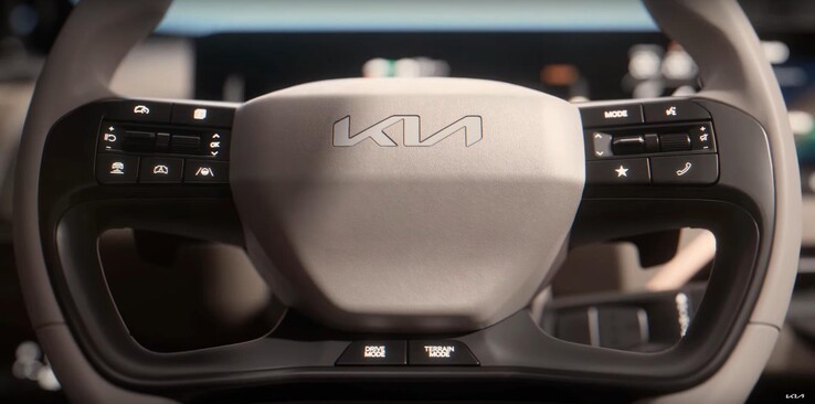 Les boutons tactiles sur le volant constituent un système de commande idéal pour minimiser les distractions. (Source de l'image : Kia Worldwide)