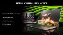 Le GPU RTX 5060 pour ordinateurs portables est désormais officiel (source d&#039;image : Nvidia)