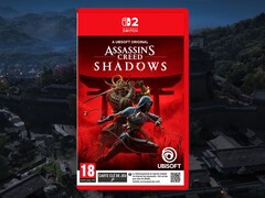 La boîte d'Assassin's Creed Shadows Switch 2 est présentée (Image source : Auchan, Ubisoft avec modifications)