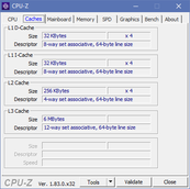 HP ProBook 430 G6 - CPU-Z : caches.