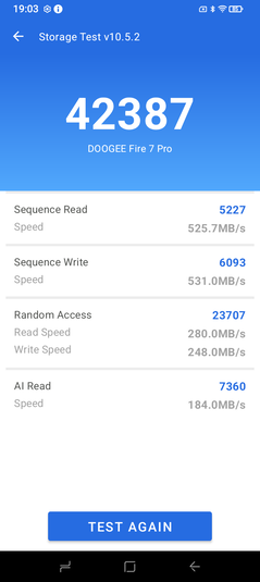 Test de stockage AnTuTu 10 (Image source : Screenshot - Sergey Tarasov - Notebookcheck)