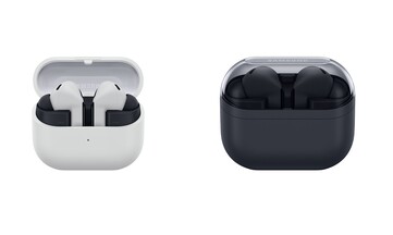 Le boîtier du Galaxy Buds 3 FE aurait une capacité de batterie de 900 mAh, soit près du double de celle du Galaxy Buds 3. (Image source : Samsung)