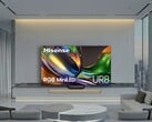 Les téléviseurs MiniLED RVB UR8 (photo) et UR9 de Hisense sont présentés au salon CES 2026. (Source de l'image : Hisense)