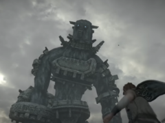 Une capture d'écran de la bande-annonce E3 2017 de Shadow of the Colossus (source d'image : PlayStation YT)