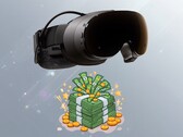 Le Steam Frame de Valve représenté ci-dessus, au milieu d’une pile de billets