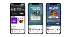 Apple L'application Podcasts sur l'iPhone (Source de l'image : Apple)
