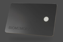 Biomemory a conçu sa carte ADN pour durer jusqu&#039;à près de 2200 ans. (Source de l&#039;image : Biomemory)