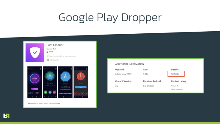 Application sur le Google Play Store distribuant le malware Xenomorph. (Image source : ThreatFabric)