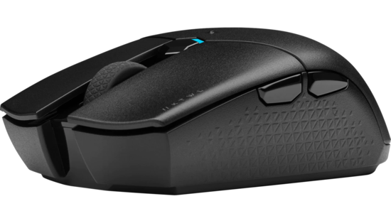 La Corsair Katar Pro Wireless est une souris entièrement sans fil qui se connecte via Wi-Fi ou Bluetooth. (Image Source : Corsair)