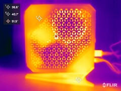 Minisforum Neptune Series HX77G vs. test d'effort (côté droit)