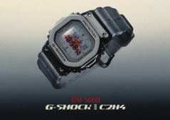 L'édition Casio G-Shock GM-5600 'Space Age' est ornée d'un graphique rouge représentant le Theme Building de l'aéroport international de Los Angeles. (Source de l'image : C2H4)