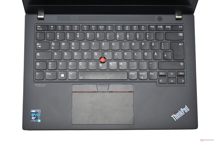 Lenovo ThinkPad T14s G2 : zone du clavier
