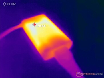 L'adaptateur secteur peut atteindre une température de plus de 40 °C en cas de charges lourdes