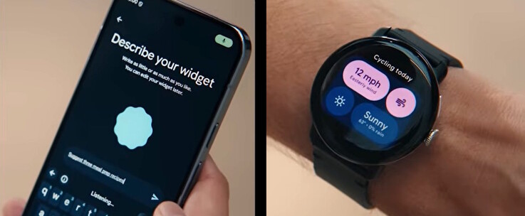 Gemini Intelligence for Android peut créer des widgets personnalisés à partir de descriptions vocales.