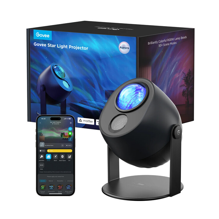 Le nouveau projecteur Govee Star Light Ocean Wave semble être similaire au modèle original (photo). (Source de l'image : Govee)