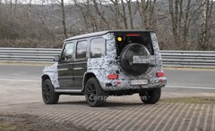 La Mercedes EQG n&#039;a pas été en mesure de terminer son dernier test de résistance sur la célèbre Nordschleife (Image : Carspotter Jeroen)