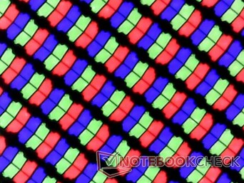 Pixels RGB nets du Gram 14 grâce à la surcouche brillante fine.