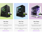 Une capture d'écran du programme de location de PC NZXT Flex, mettant en évidence les différents niveaux disponibles pour les consommateurs