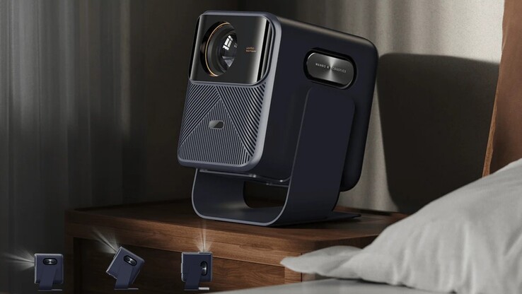 Le nouveau projecteur Wanbo 2025 Mozart 1 Pro est équipé d'un pied à cardan optionnel, vendu séparément. (Source de l'image : Wanbo)