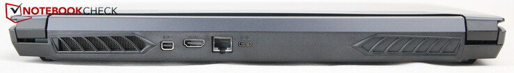arrière : Mini Displayport, HDMI, LAN, USB-C avec Displayport
