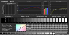 CalMAN : niveaux de gris (calibrés)