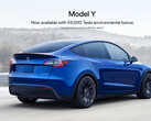 Le bonus du modèle Y correspond à la perte de la subvention fédérale (image : Tesla)