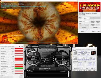 Stress test avec Furmark (PT 100%)