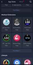 Une boutique d'applications est également disponible