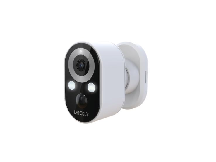 La Lockly Sightline est une caméra 2K avec des projecteurs pour la vision nocturne (Image Source : Lockly)