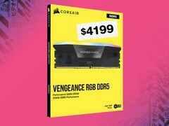 La boîte de mémoire Corsair Vengeance DDR5 présentée au prix de 4199 dollars