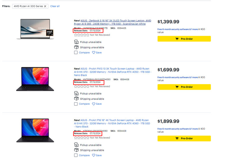 Listes chez Best Buy (Source de l'image : Best Buy)