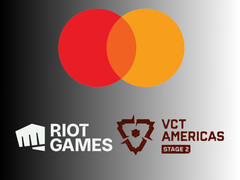 Les logos de Mastercard, Riot Games et VCT Americas sont montrés (Source de l'image : Mastercard, Riot Games, Valorant Champions Tour Americas YouTube avec modifications)