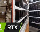 Des centaines d'ordinateurs portables de jeu Hasee avec Nvidia GeForce Les GPU de la série RTX 30 ont été utilisés dans les exploitations minières. (Source de l'image : Godfish BTCer/Nvidia - édité)