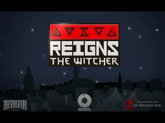 Reigns : The Witcher sortira le 25 février. (Source de l'image : DevolverDigital via YouTube)